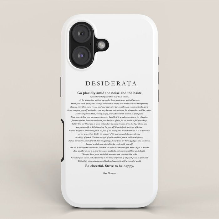 Desiderata by Max Ehrmann iPhone Case Gallery Image 1