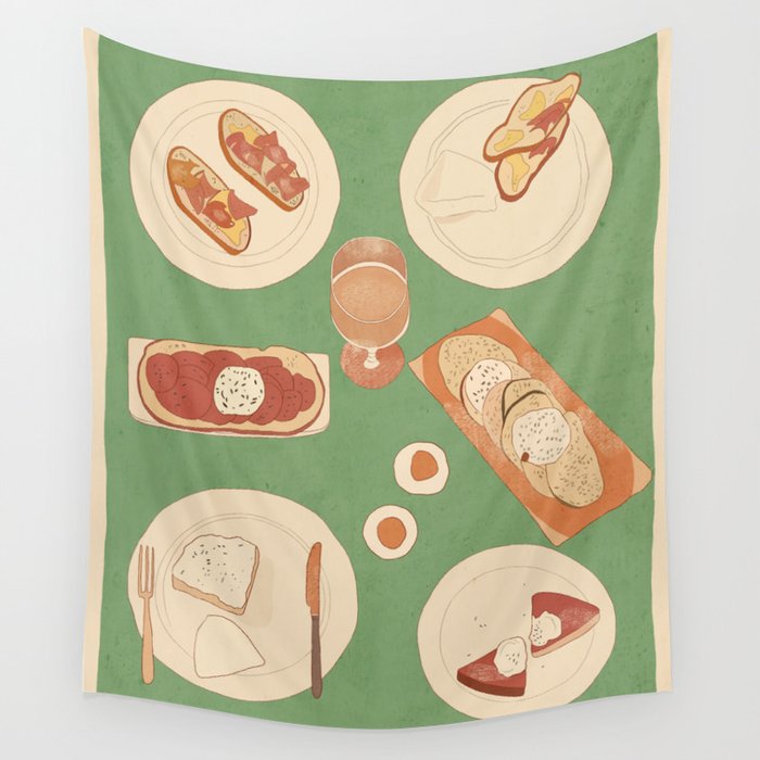 Breakfast 4 Wall Tapestry Gallery Image 1