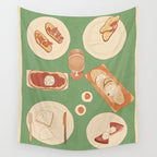 Breakfast 4 Wall Tapestry Gallery Image 4