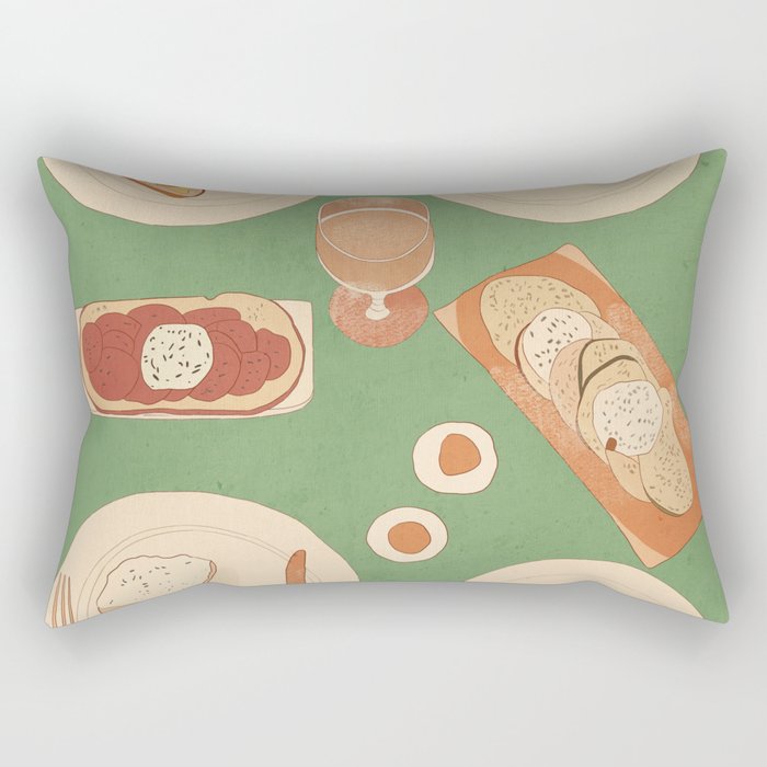 Breakfast 4 Rectangular Pillow Gallery Image 1
