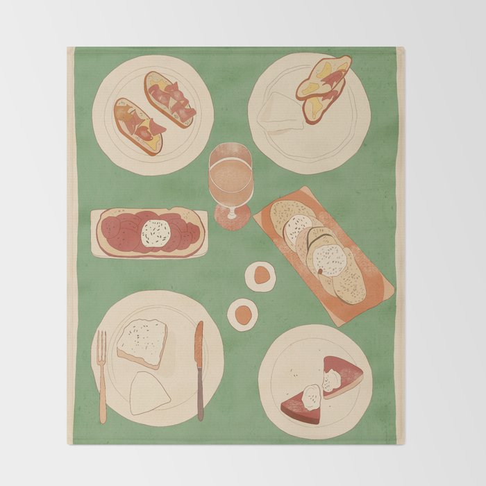 Breakfast 4 Throw Blanket Gallery Image 2