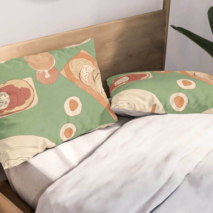 Breakfast 4 Pillow Sham Gallery Image 2