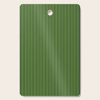 Lime Green and Navy Blue Ultra Fine Vertical Stripes Cutting Board Gallery Image 1