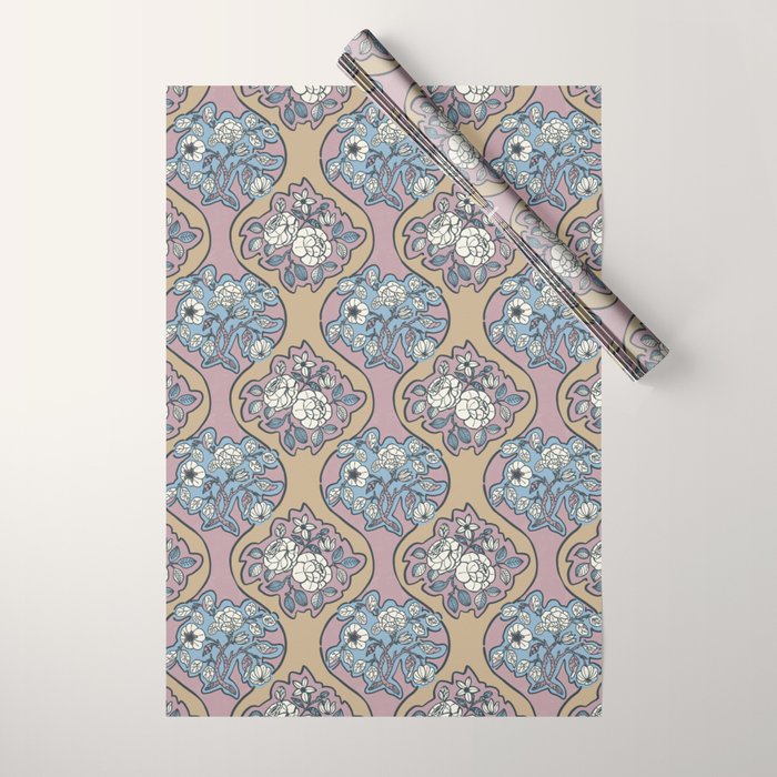 Antique Floral Beauty Wrapping Paper Gallery Image 1