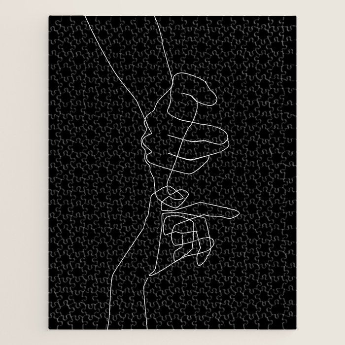 Black Pinky Swear Jigsaw Puzzle Gallery Image 1