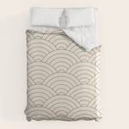Waves (Cream & Chocolate) Duvet Cover Gallery Image 6