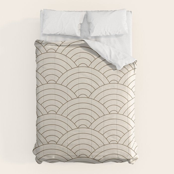 Waves (Cream & Chocolate) Comforter Gallery Image 6