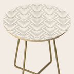 Waves (Cream & Chocolate) Side Table Gallery Image 2