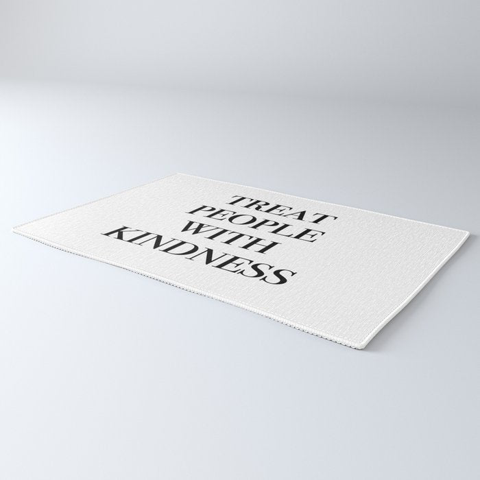 treat people with kindness Rug Gallery Image 3