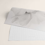 Graceful Calm Blooming Scene Ivory Grey Wrapping Paper Gallery Image 2