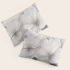Graceful Calm Blooming Scene Ivory Grey Pillow Sham Gallery Image 3