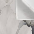 Graceful Calm Blooming Scene Ivory Grey Wall Tapestry Gallery Image 3