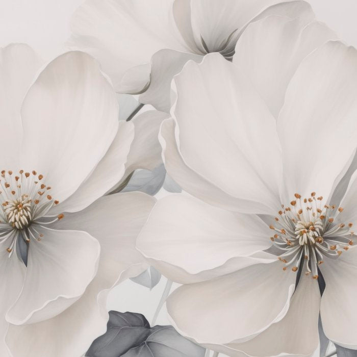 Graceful Calm Blooming Scene Ivory Grey Coffee Mug Gallery Image 2