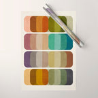 Earth Tones Modern MCM Colorful Art Wrapping Paper Gallery Image 1