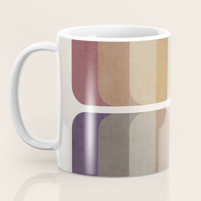 Earth Tones Modern MCM Colorful Art Coffee Mug Gallery Image 3