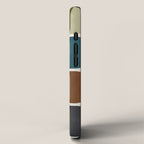 Earth Tones Modern MCM Colorful Art iPhone Case Gallery Image 2