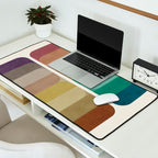 Earth Tones Modern MCM Colorful Art Desk Mat Gallery Image 2