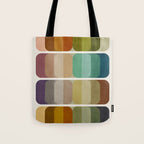 Earth Tones Modern MCM Colorful Art Tote Bag Gallery Image 1