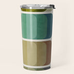 Earth Tones Modern MCM Colorful Art Travel Mug Gallery Image 2