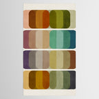 Earth Tones Modern MCM Colorful Art Tablecloth Gallery Image 2