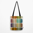 Earth Tones Modern MCM Colorful Art Tote Bag Gallery Image 2