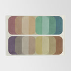 Earth Tones Modern MCM Colorful Art Rug Gallery Image 2