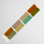 Earth Tones Modern MCM Colorful Art Table Runner Gallery Image 3