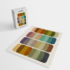 Earth Tones Modern MCM Colorful Art Jigsaw Puzzle Gallery Image 2