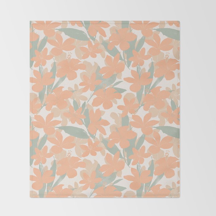 Flowery tropical sweet PC Throw Blanket Gallery Image 2