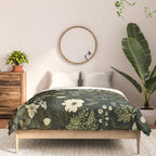 Woodland Nouveau Pattern Forest Green Comforter Gallery Image 3