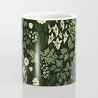 Woodland Nouveau Pattern Forest Green Coffee Mug Gallery Image 4