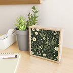 Woodland Nouveau Pattern Forest Green Mini Art Print Gallery Image 2