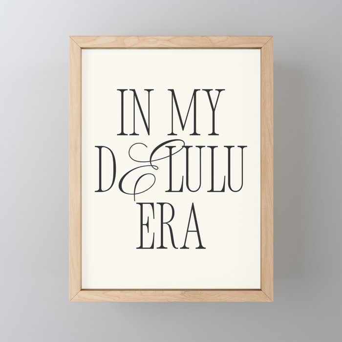 in my delulu era Mini Art Print Gallery Image 1