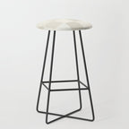 Neutral Minimal Flux Check Irregular Organic Grid Pattern in Pale Beige and Cream Tones Stool Gallery Image 1