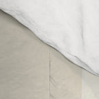 Neutral Minimal Flux Check Irregular Organic Grid Pattern in Pale Beige and Cream Tones Comforter Gallery Image 4