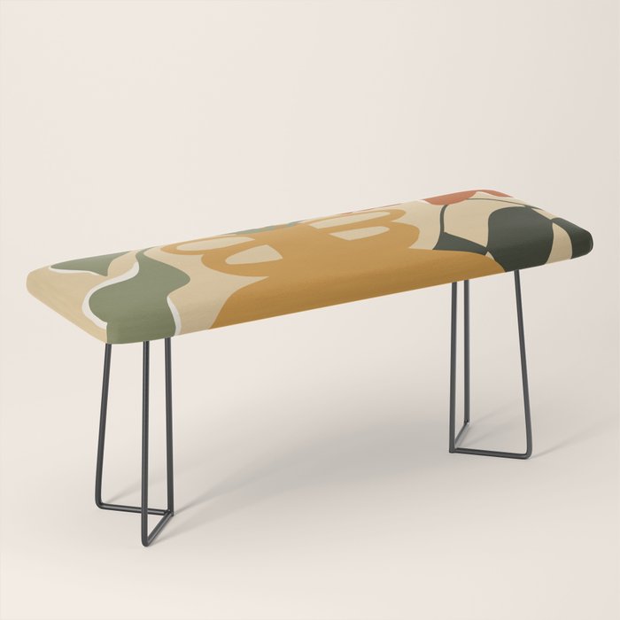 retro checkered flower pot Bench Gallery Image 1