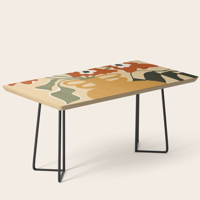 retro checkered flower pot Coffee Table Gallery Image 1