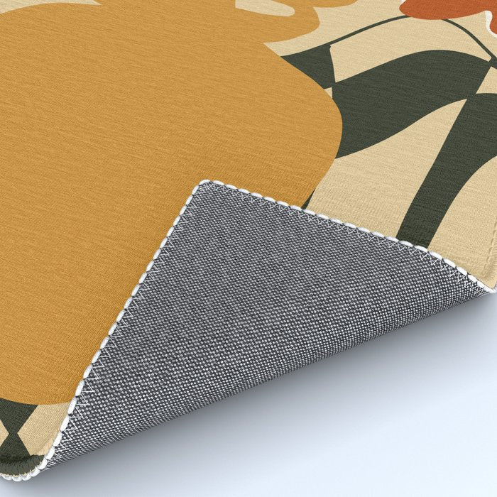 retro checkered flower pot Rug Gallery Image 4