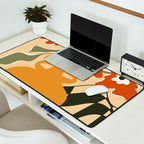 retro checkered flower pot Desk Mat Gallery Image 2