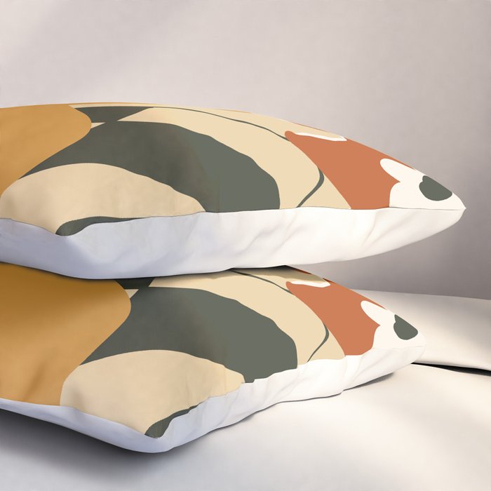 retro checkered flower pot Pillow Sham Gallery Image 3