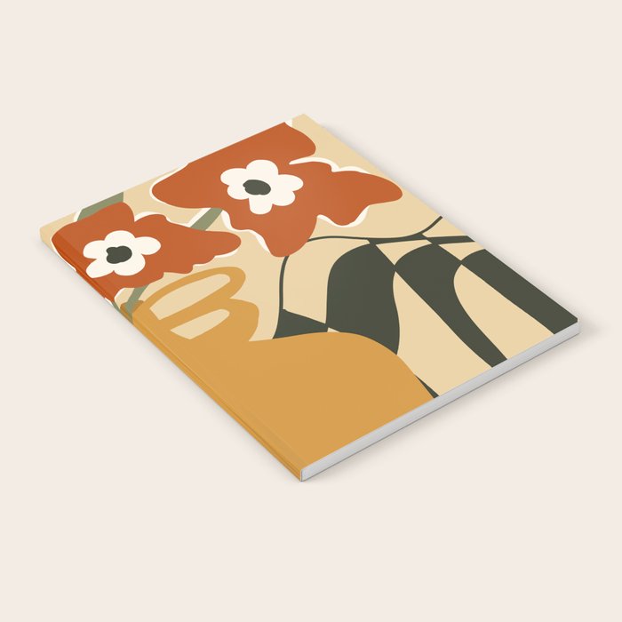 retro checkered flower pot Notebook Gallery Image 2