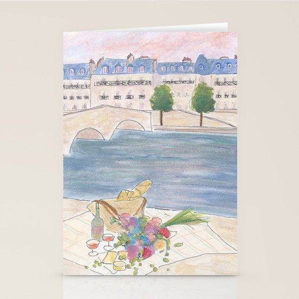 Picnic At The Seine Stationery Card Gallery Image 2