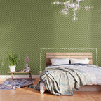 Bows & Ribbons Pattern XXIII Olive Green Wallpaper Gallery Image 3