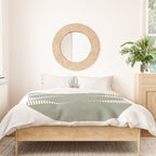 Lines and Shapes in Moss and Lilac Duvet Cover Gallery Image 3