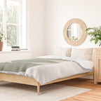 Lines and Shapes in Moss and Lilac Duvet Cover Gallery Image 2