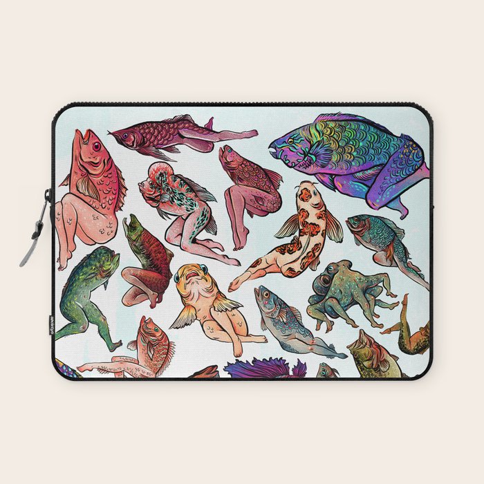 Reverse Mermaids Laptop Sleeve Gallery Image 1