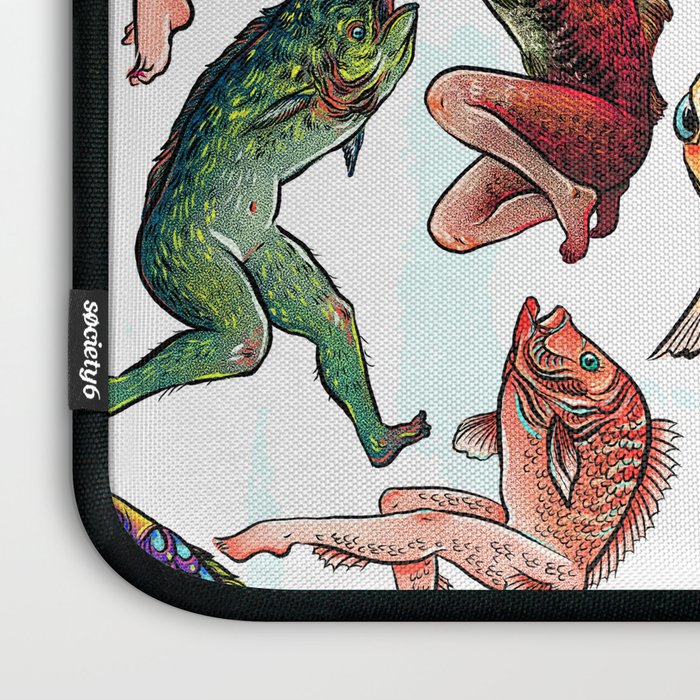 Reverse Mermaids Laptop Sleeve Gallery Image 3