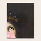 Bubblegum Queen Vintage Painting Altered Art Wall print Notebook Gallery Image 4