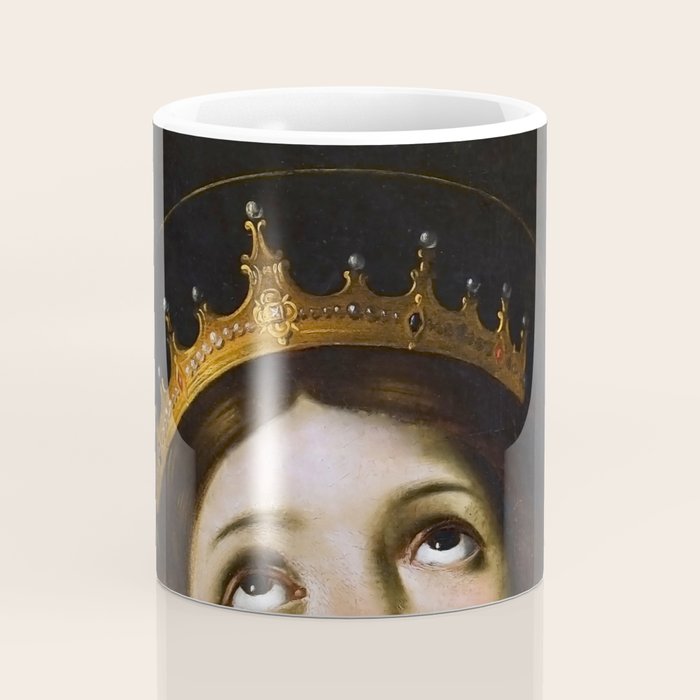 Bubblegum Queen Vintage Painting Altered Art Wall print Coffee Mug Gallery Image 4