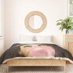Bubblegum Queen Vintage Painting Altered Art Wall print Duvet Cover Gallery Image 3